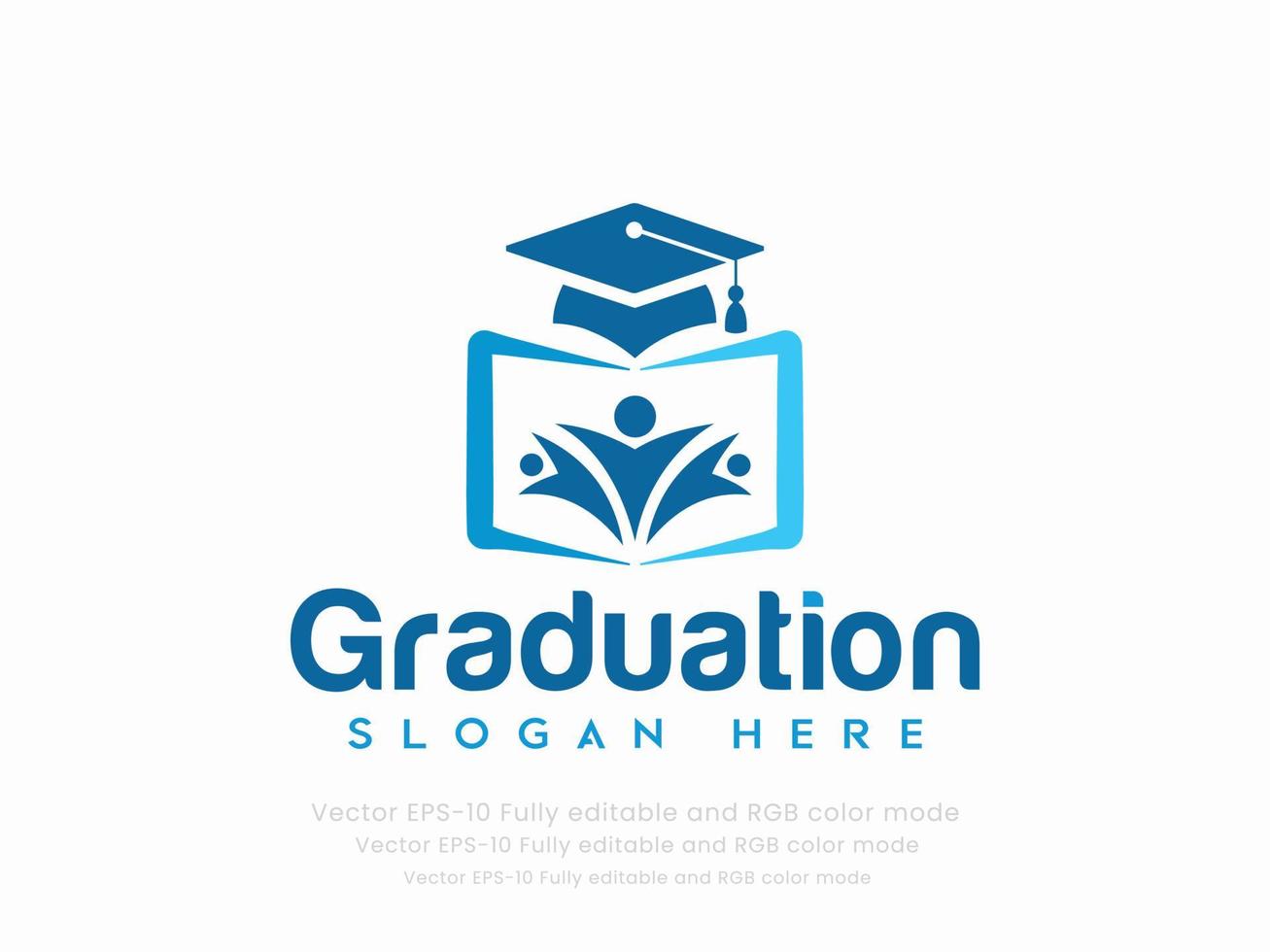 graduación o educación logo vector