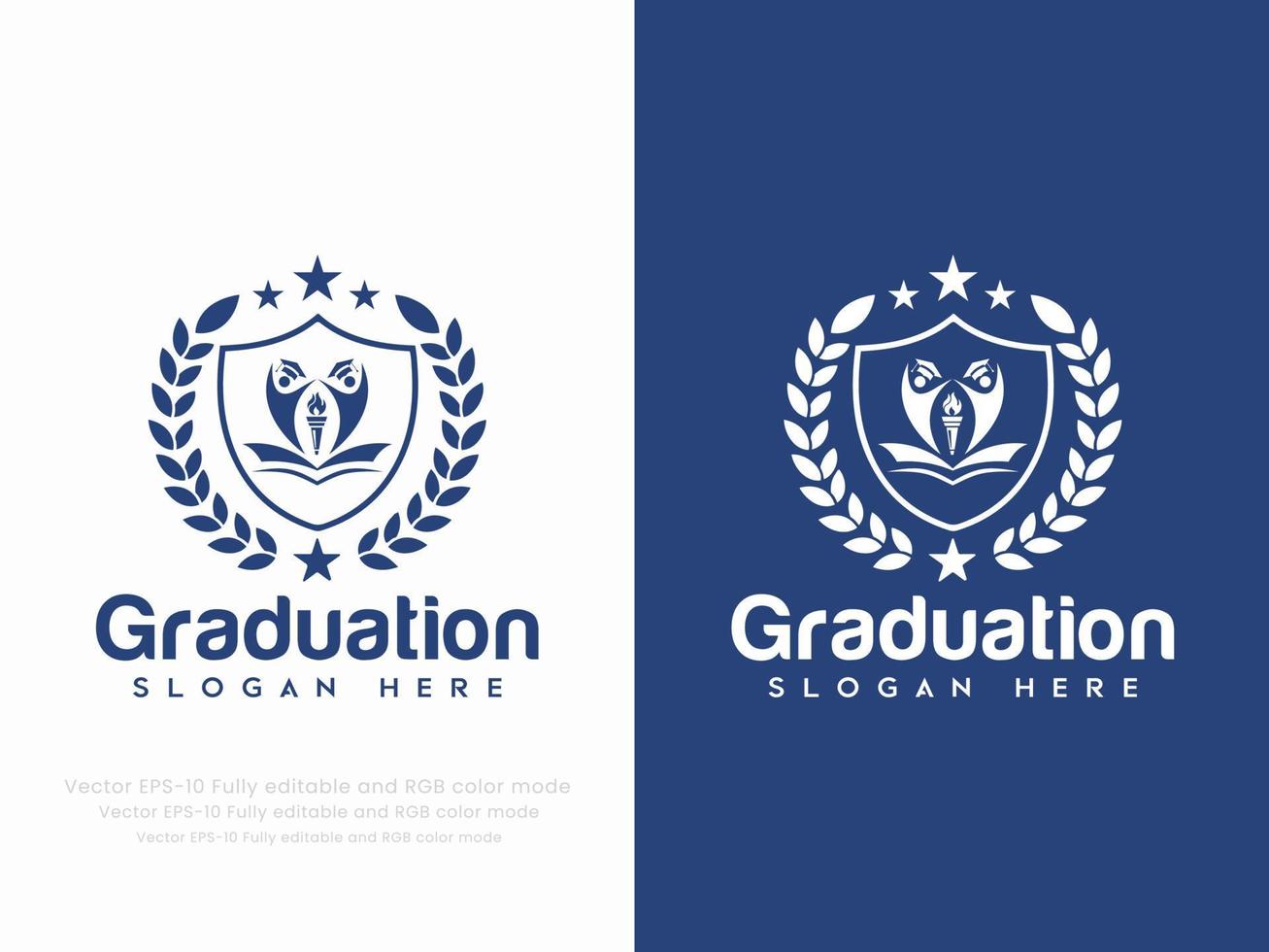 graduación o educación logo vector