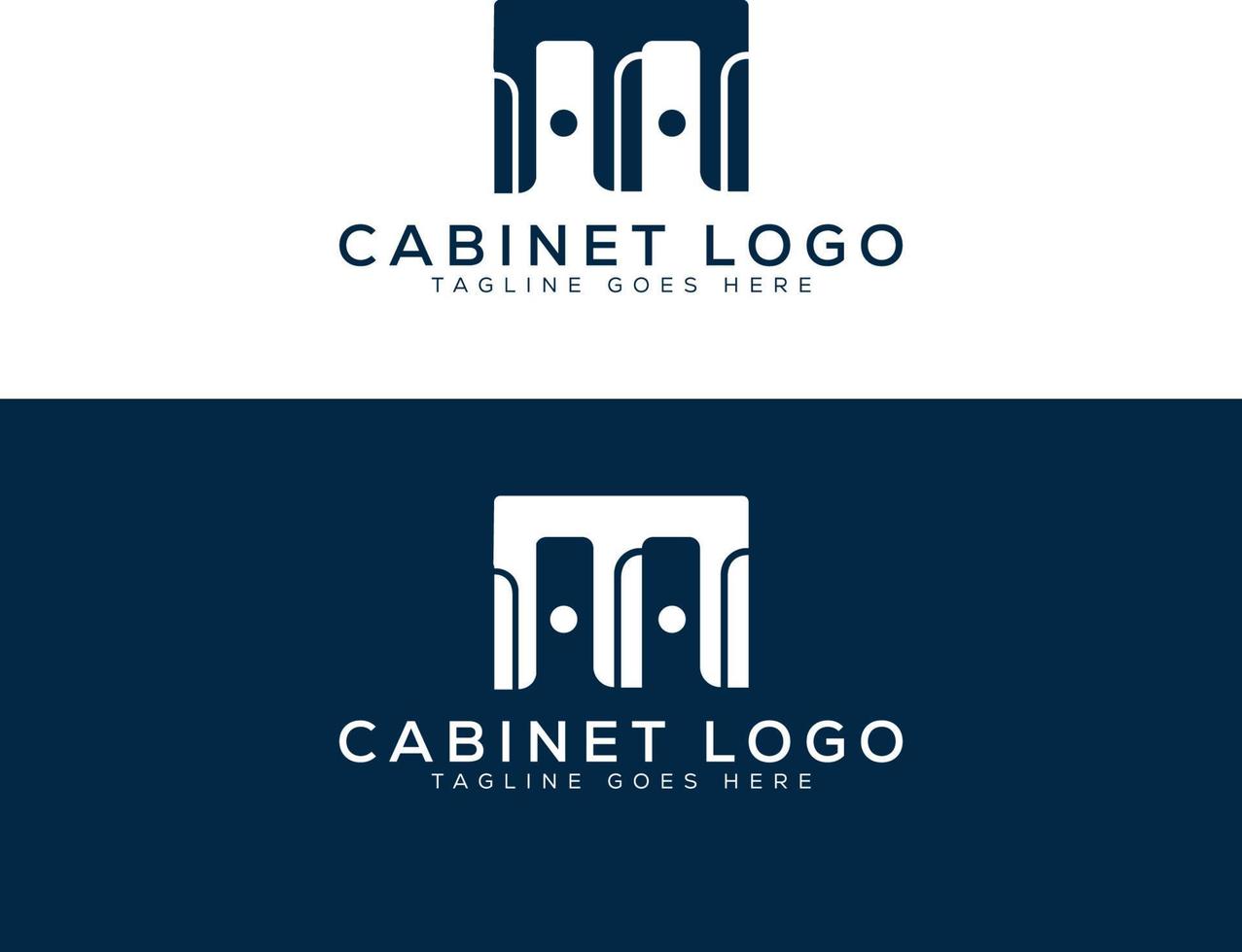cabinets letter M logo design template vector