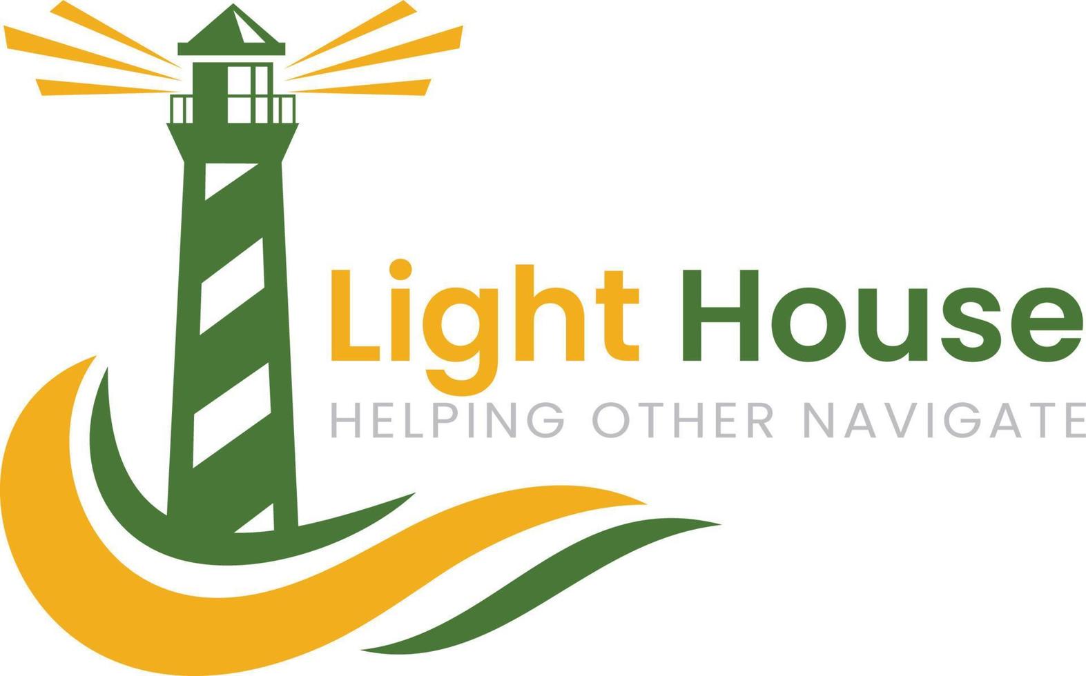 Lighthouse logo design vector templates