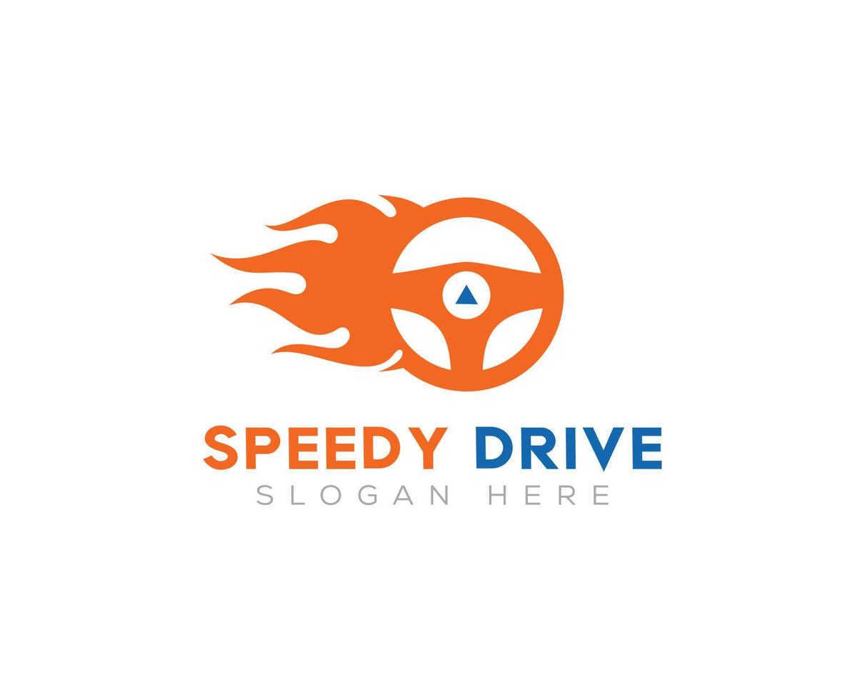 Driving School logo design vector templates