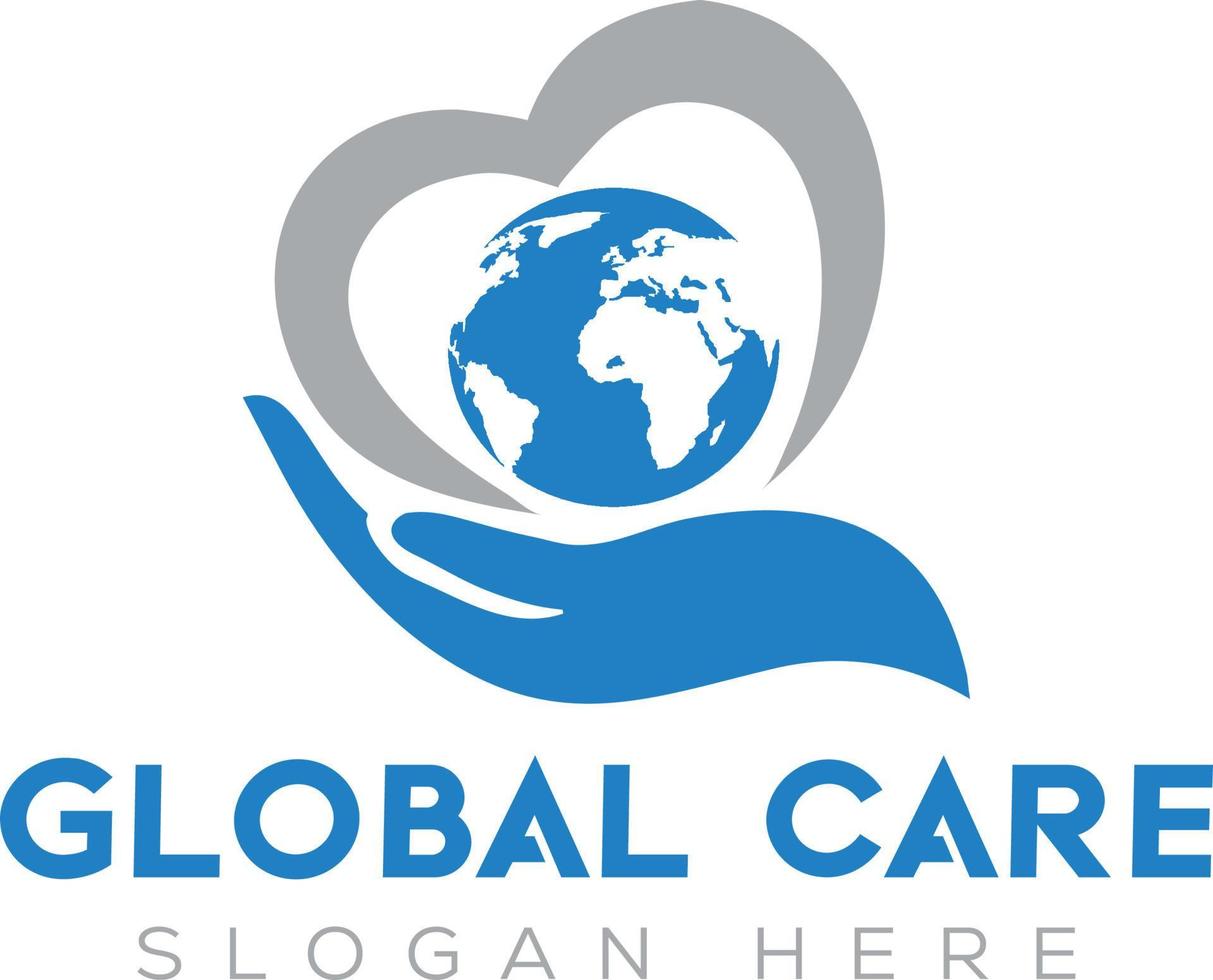 global cuidado logo vector
