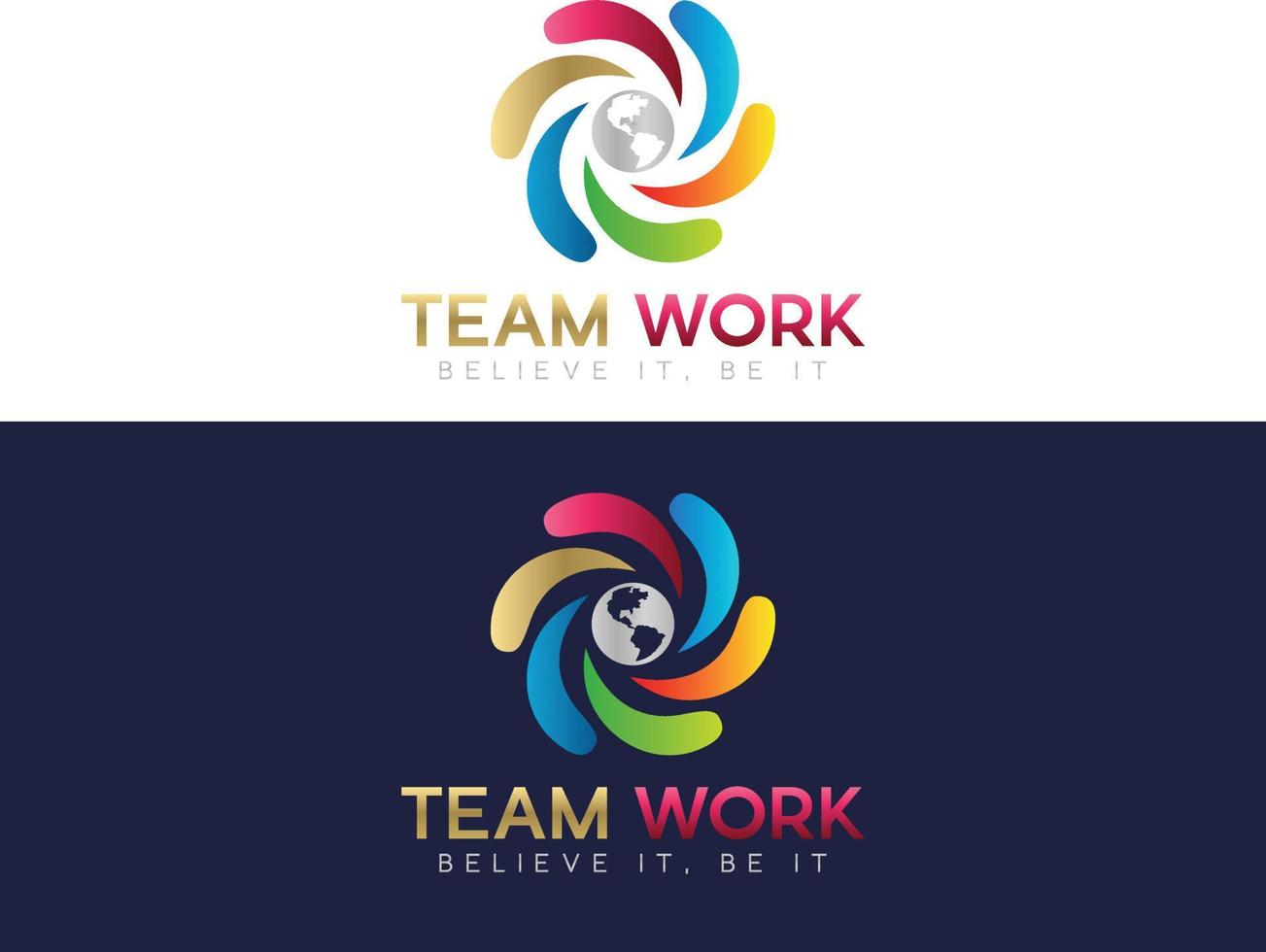 Friendship, unity people care logo, Creative people logo, Teamwork, Connectivity Premium logo template vector