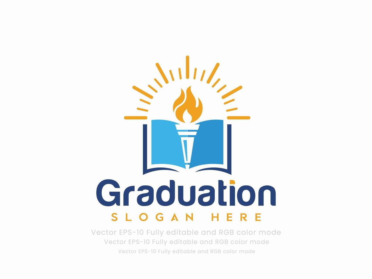 graduación o educación logo vector