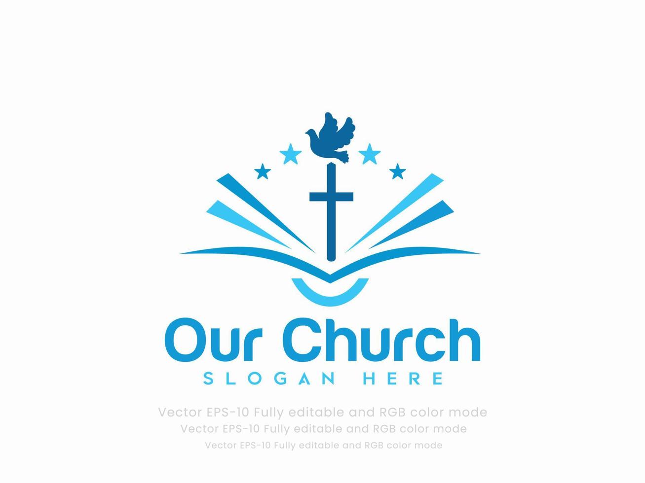 Church logo sign modern vector