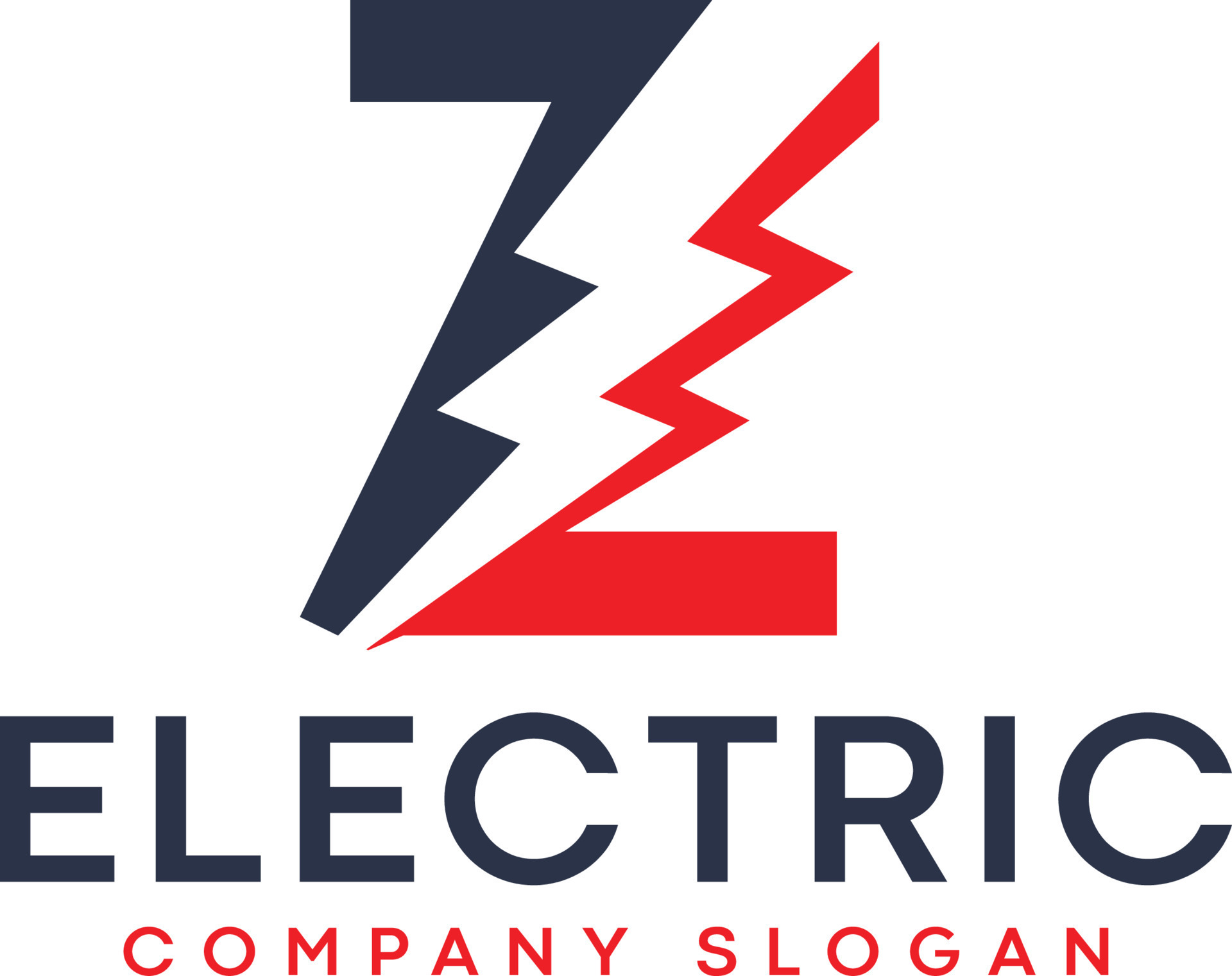 Z Electric Letter Logo Design With Lighting Thunder Bolt logo 20041063