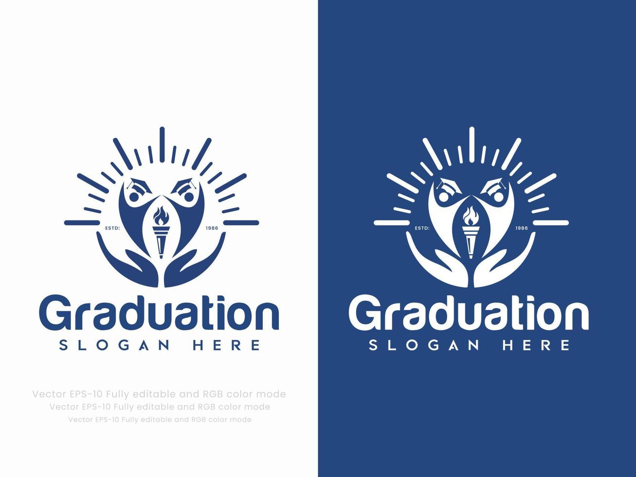 Graduation or education logo vector