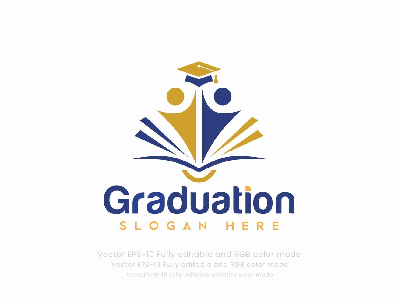 graduación o educación logo vector