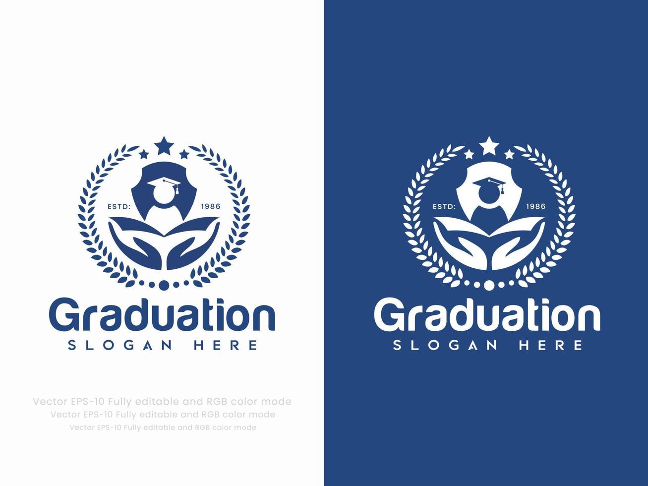 graduación o educación logo vector