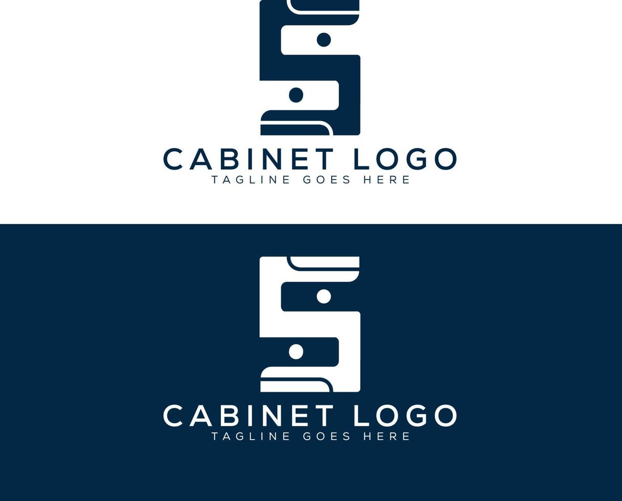 cabinets letter S logo design template vector