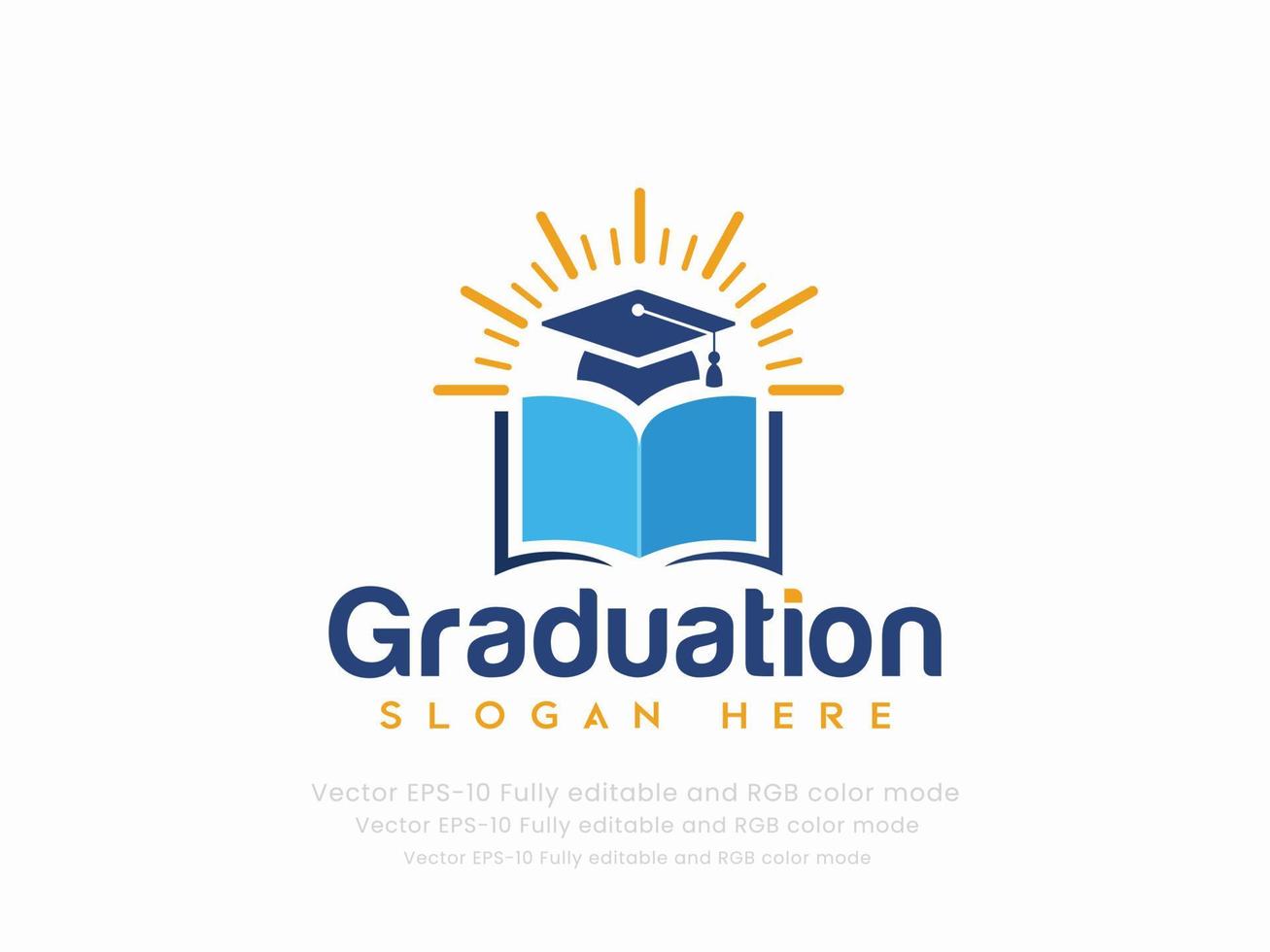 graduación o educación logo vector