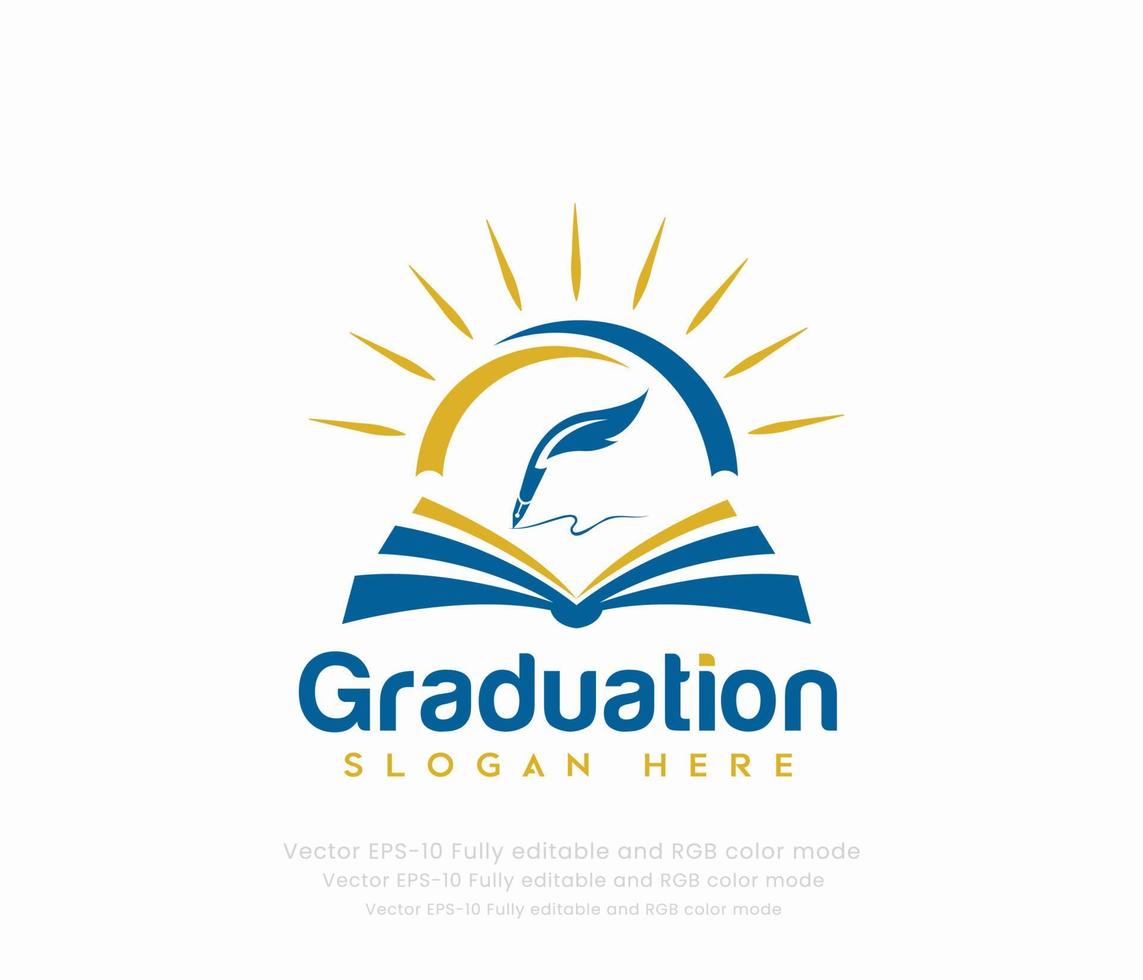 Graduation or education logo vector