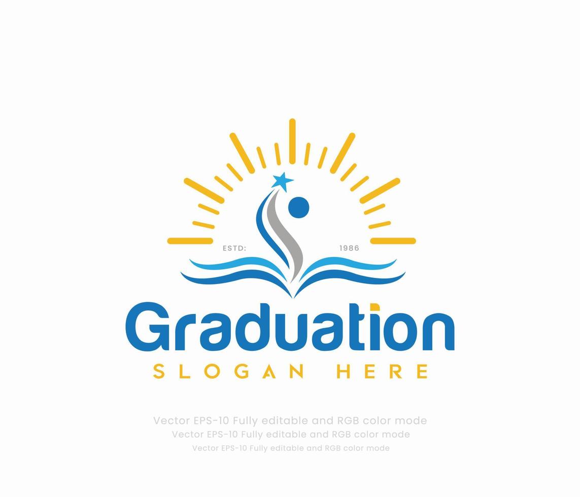 Graduation or education logo vector