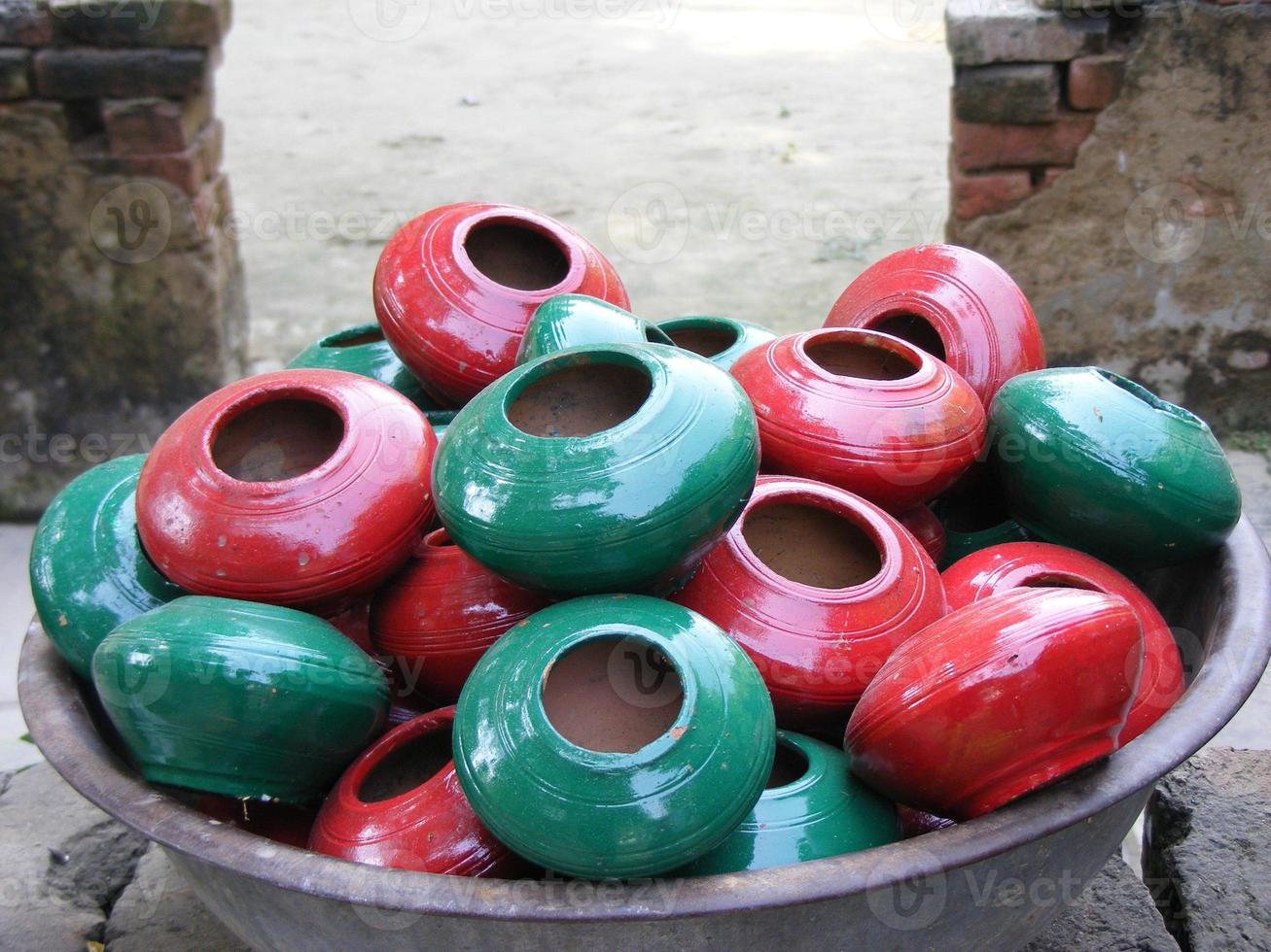 Images for modern design color pots photo