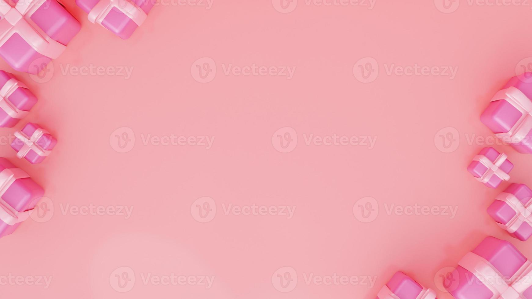 3d rendering valentine background photo