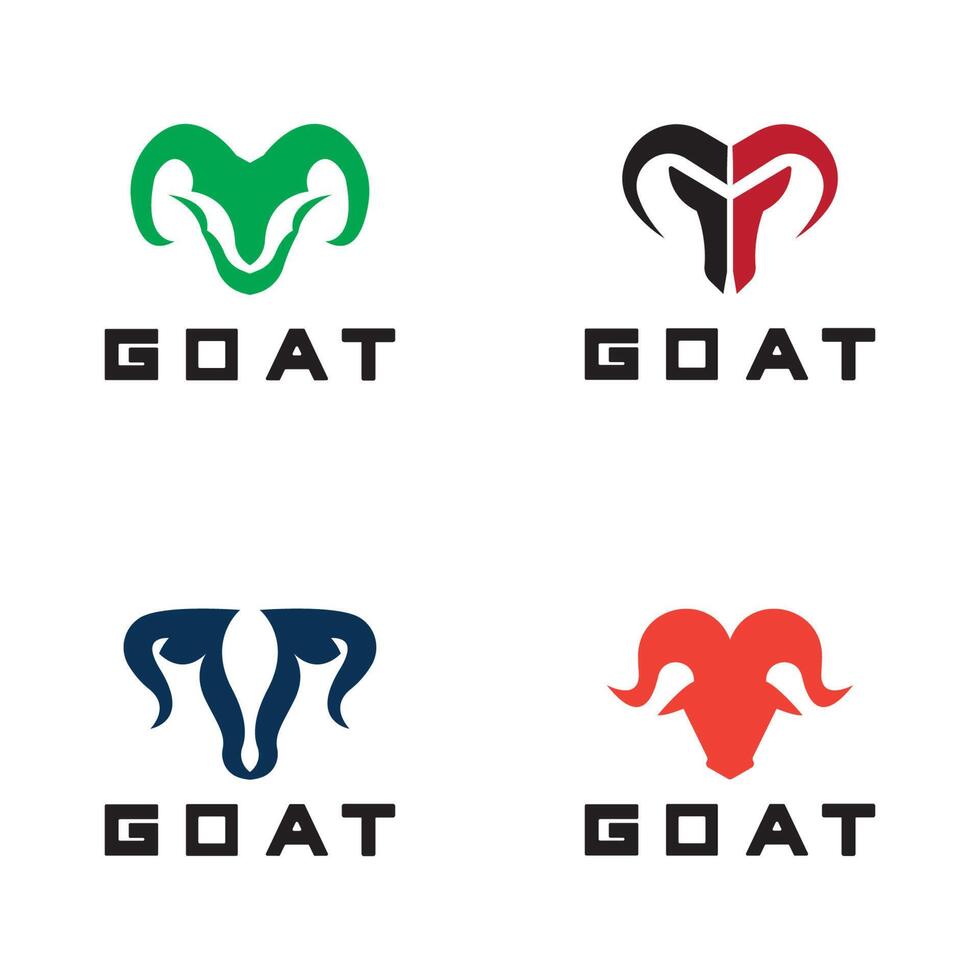 Sheep goat horns idea logo design vector icon illustration. Aries zodiac symbol logos