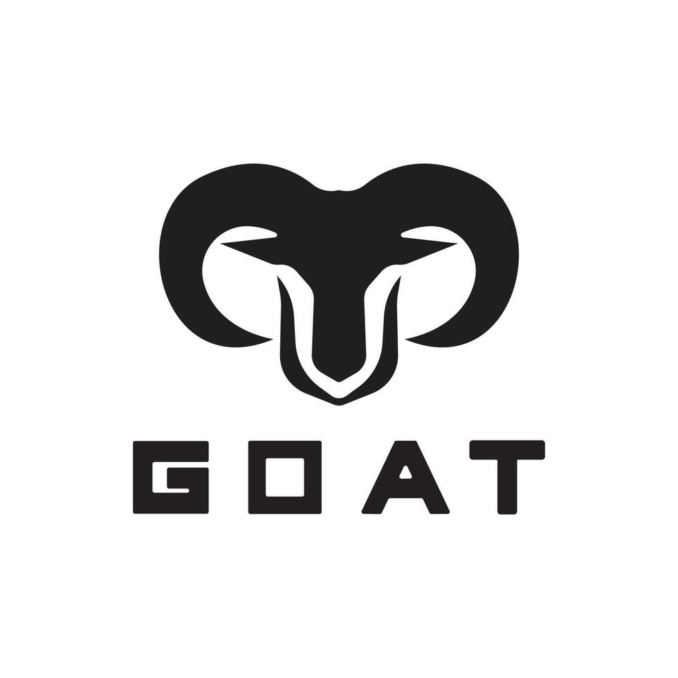 Sheep goat horns idea logo design vector icon illustration. Aries zodiac symbol logos