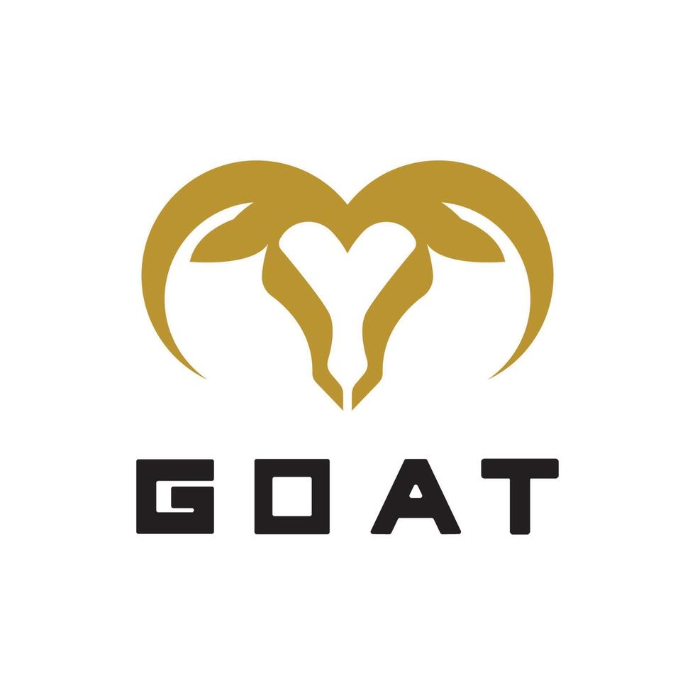 Sheep goat horns idea logo design vector icon illustration. Aries zodiac symbol logos