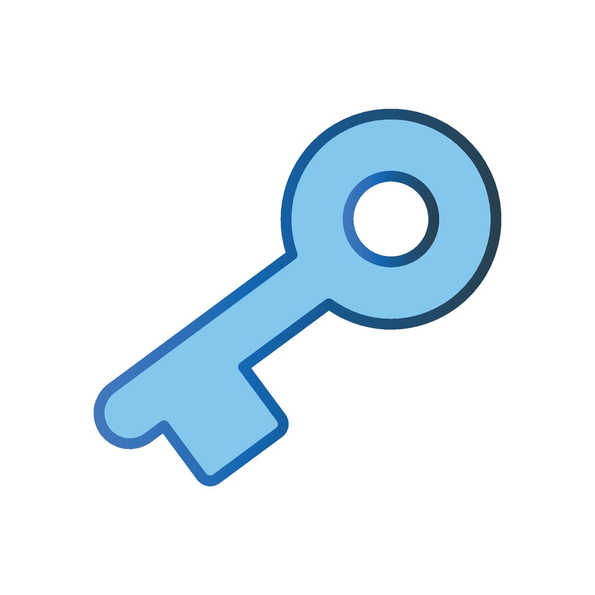 Key icon illustration. icon related to security. Lineal color icon