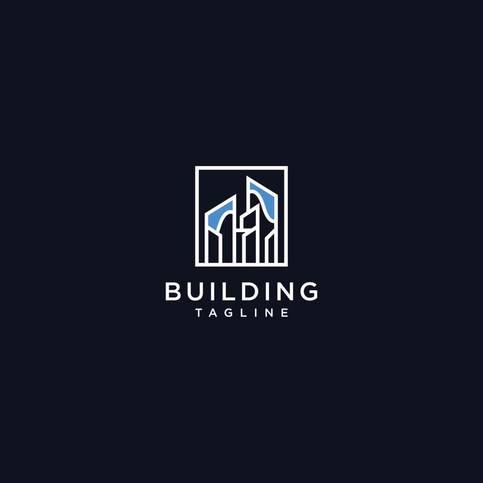 Real estate logo design. and building vector illustration