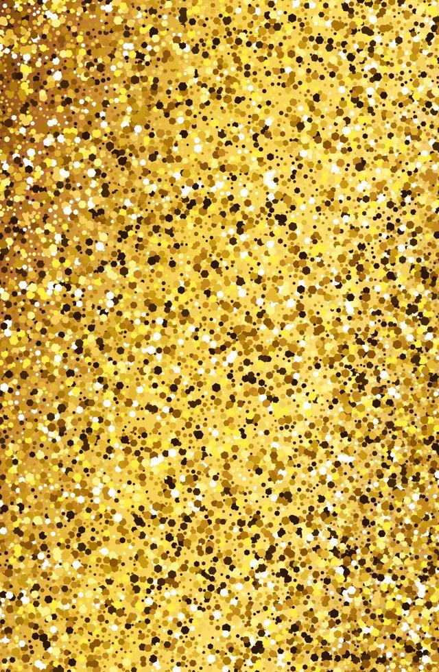 Golden glittering background with gold sparkles and glitter effect. Stories banner design. Empty space for your text. Vector illustration
