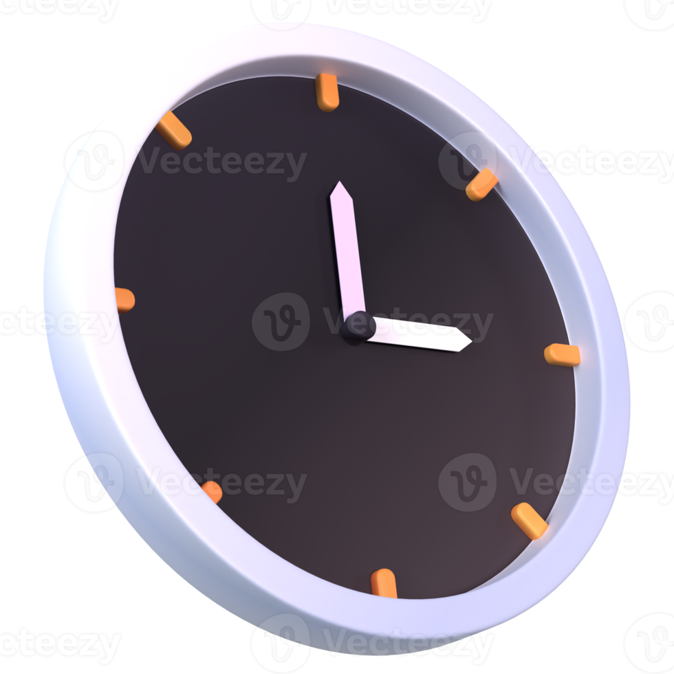 3d clock icon png