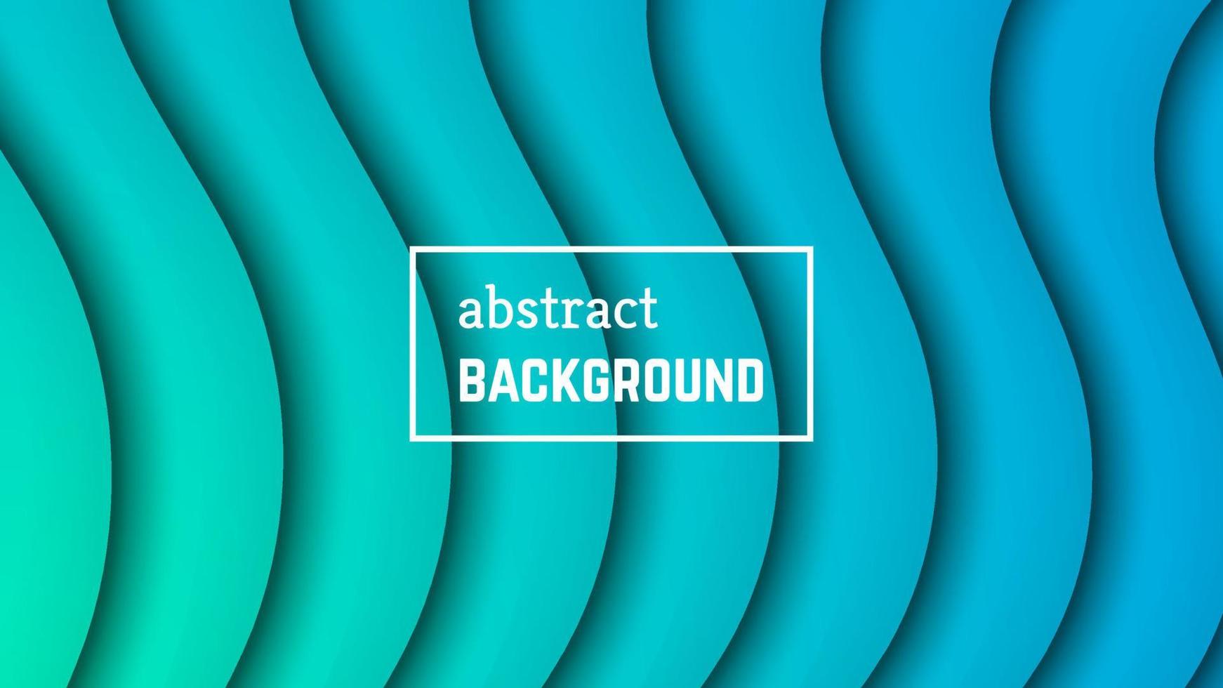 Abstract minimal wave geometric background. Blue wave layer shape for banner, templates, cards. Vector illustration.