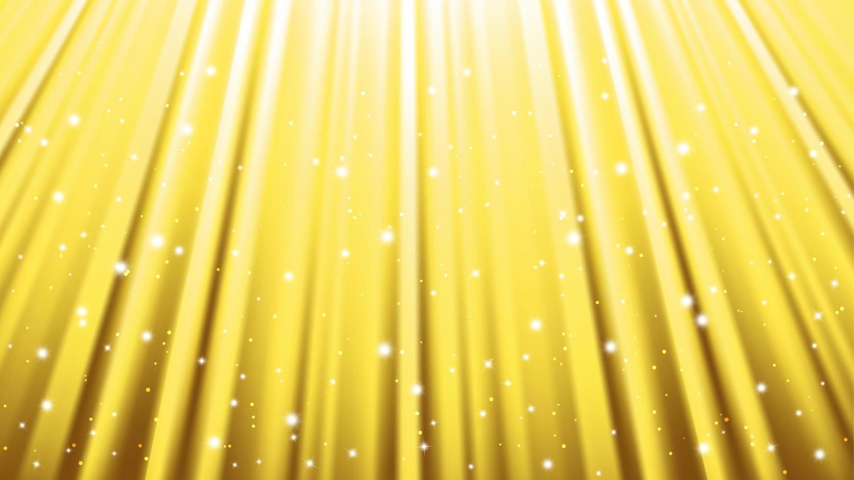 Sunlight rays background with light effects. Yellow backdrop with light of radiance. Vector illustration