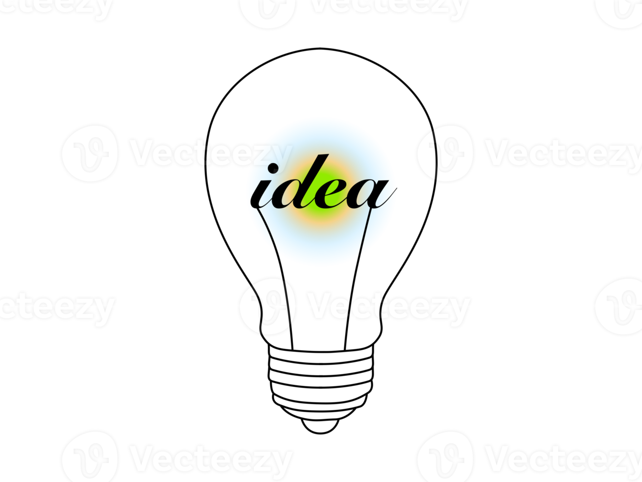 idea concept with lamp png