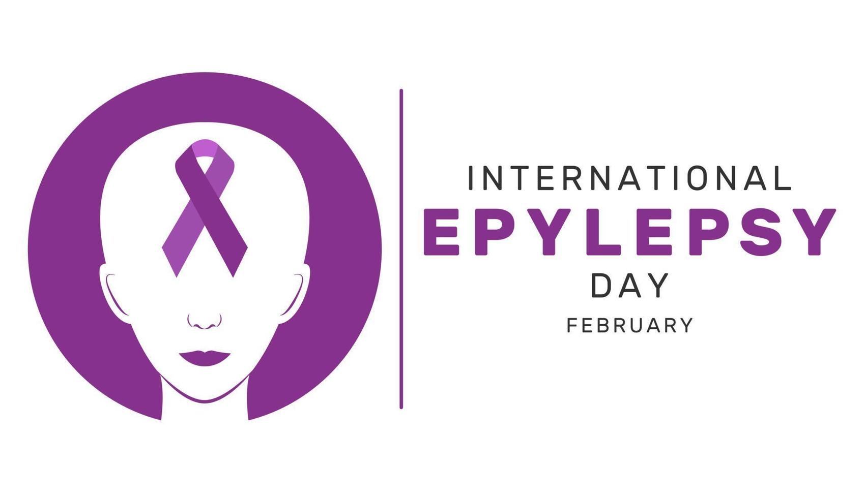 Vector illustration of International Epilepsy Day. Every year the second Monday of February is observed as International Epilepsy Day