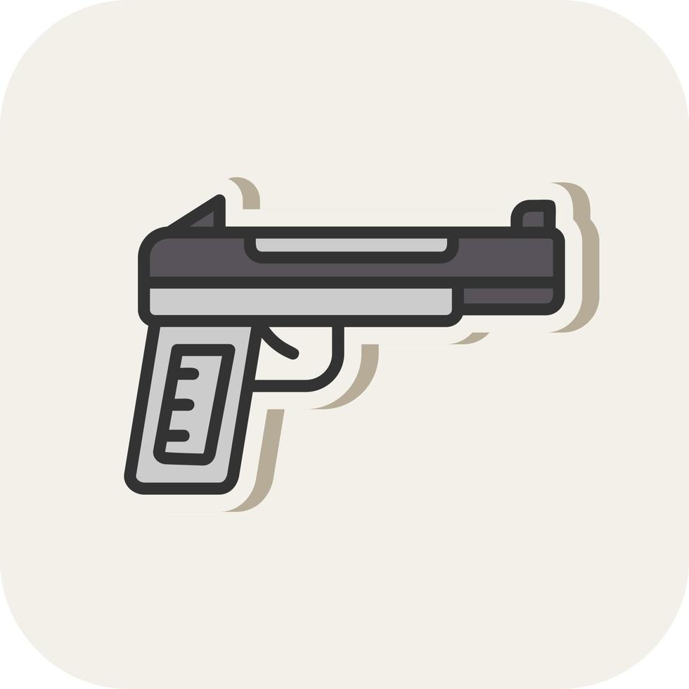 Gun Vector Icon Design