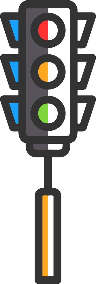 Traffic Lights Vector Icon Design