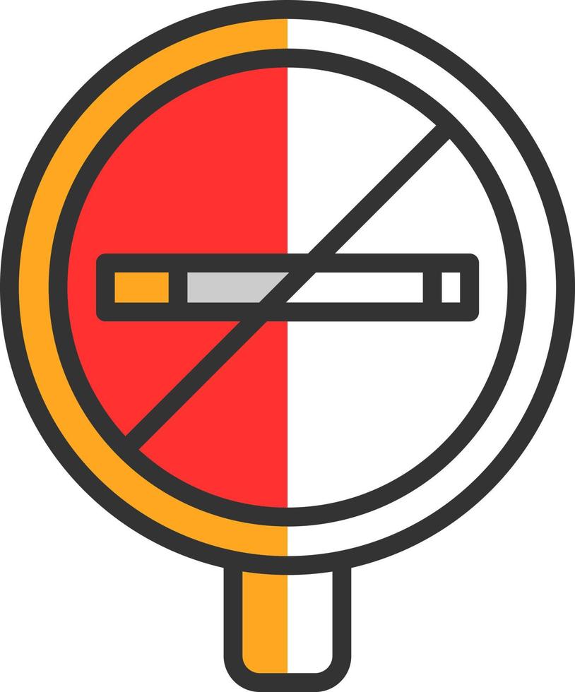 No Smoking Vector Icon Design