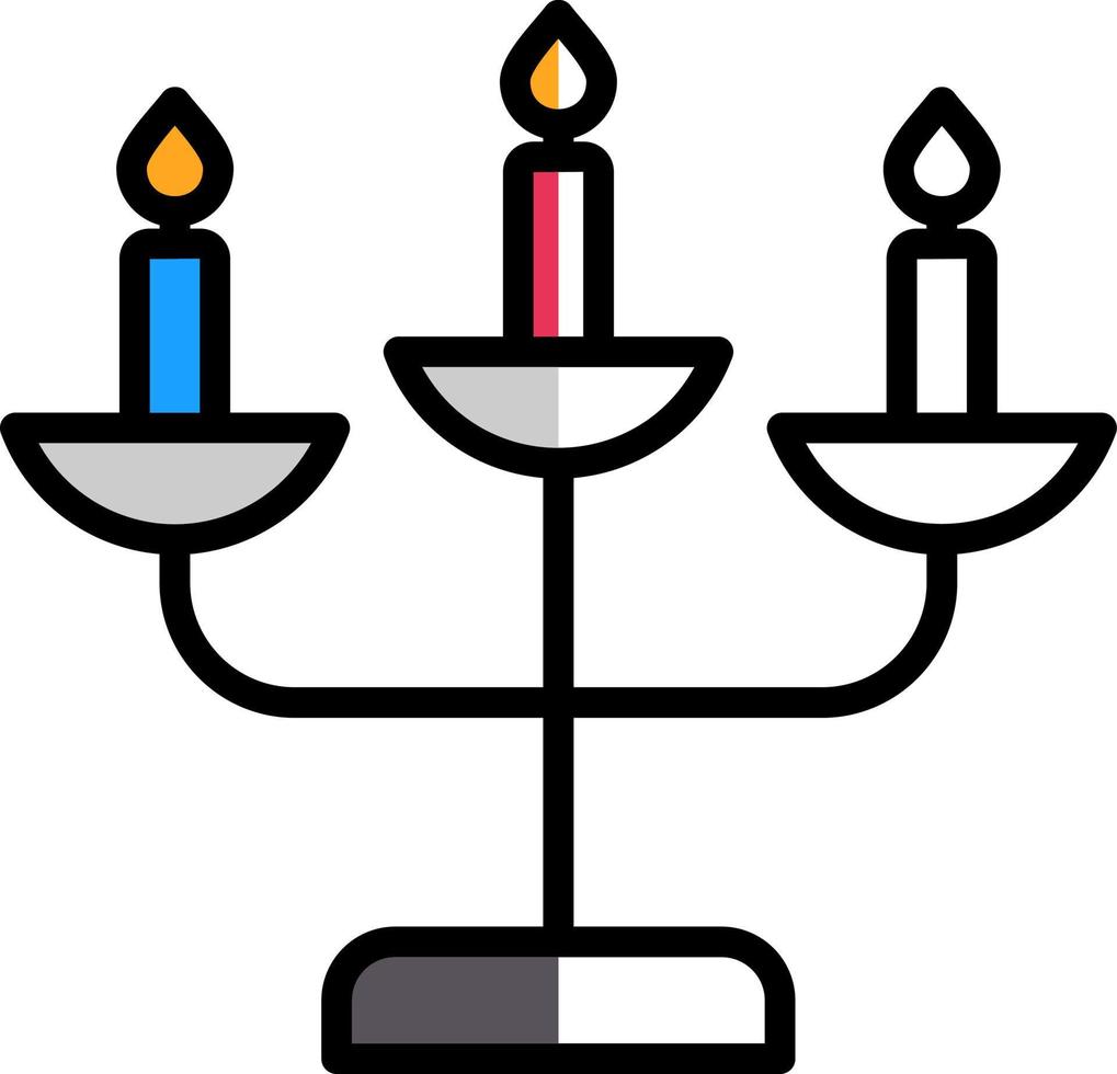 Candelabra Vector Icon Design