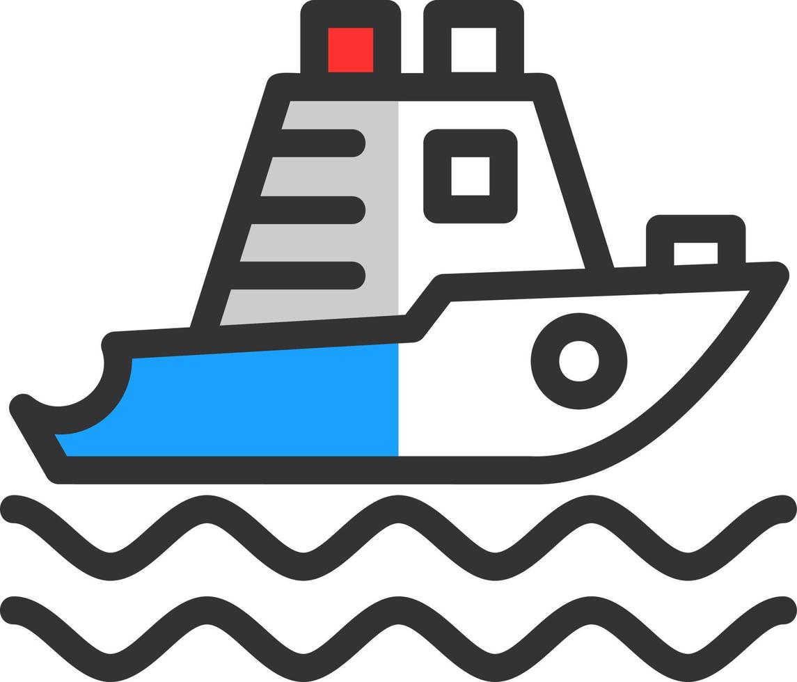 Yatch Vector Icon Design