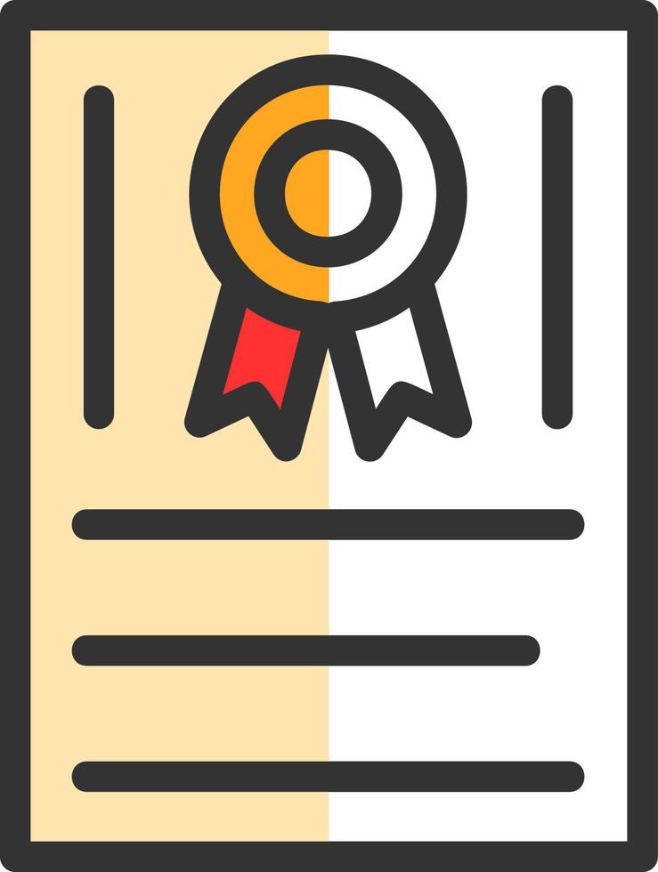 diseño de icono de vector de certificación