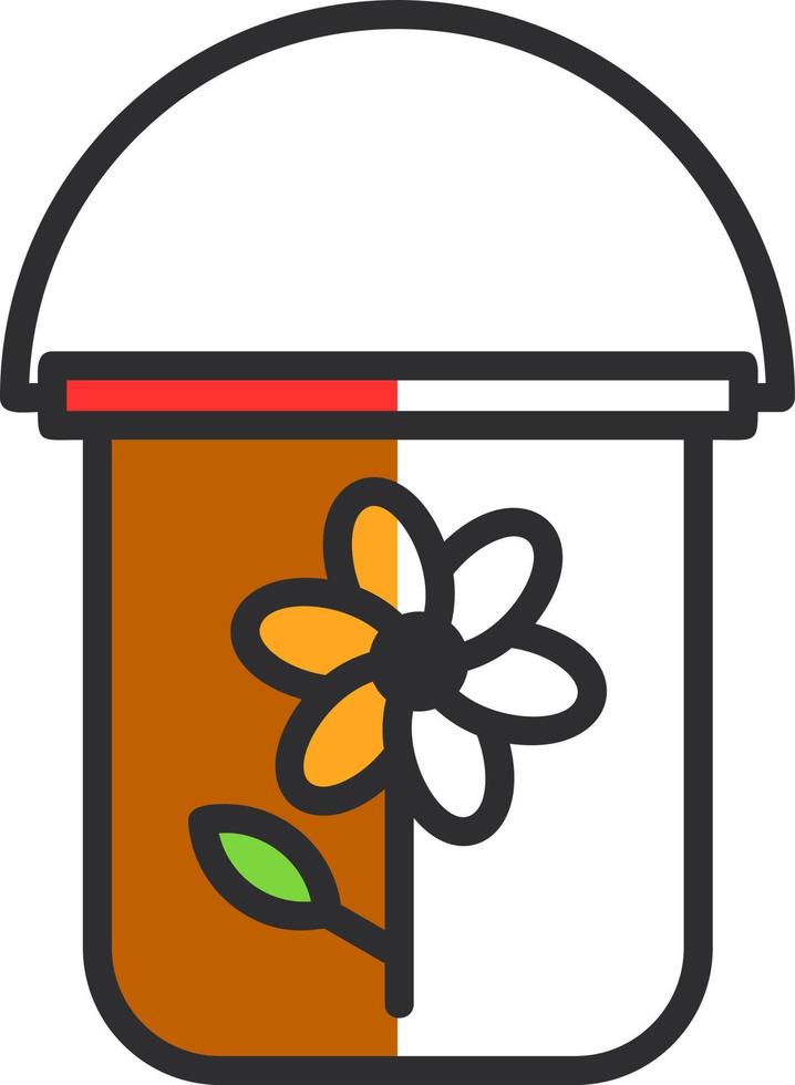 Bucket Vector Icon Design