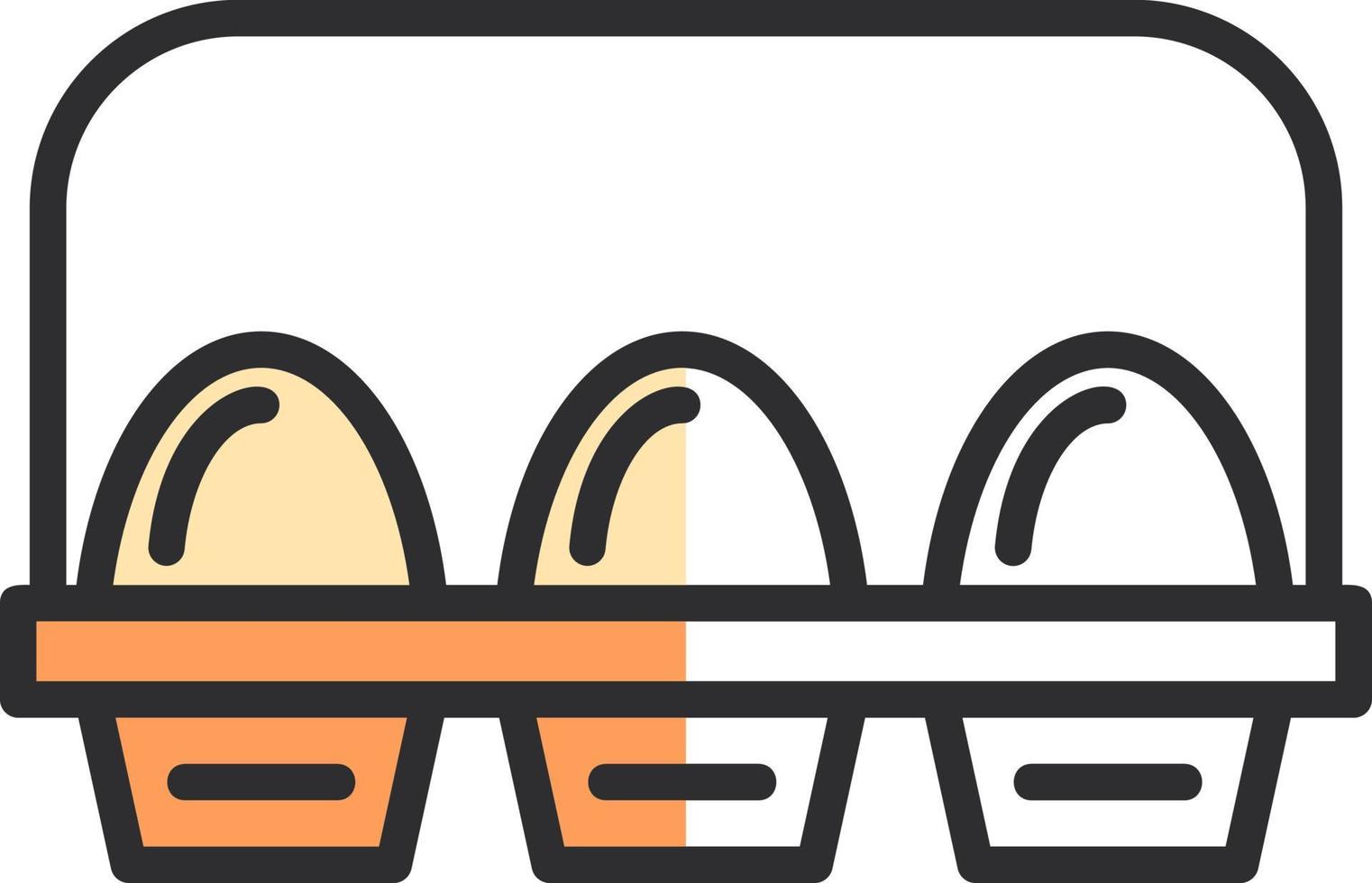 Egg Carton Vector Icon Design