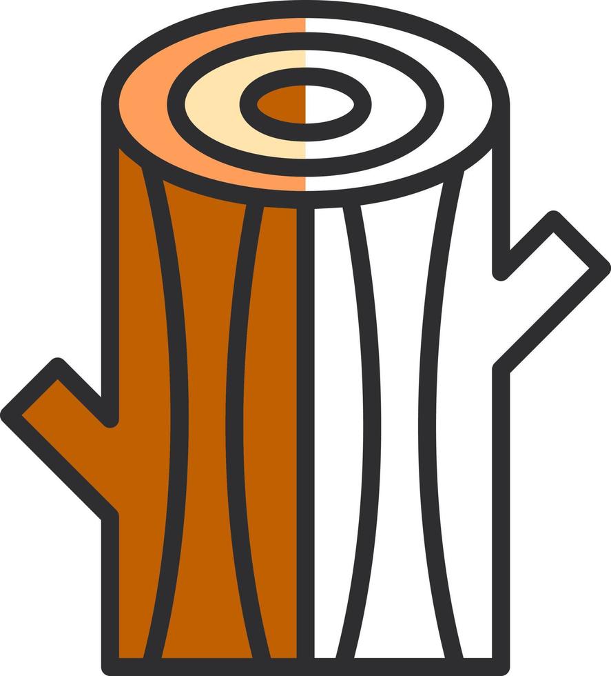 Log Vector Icon Design