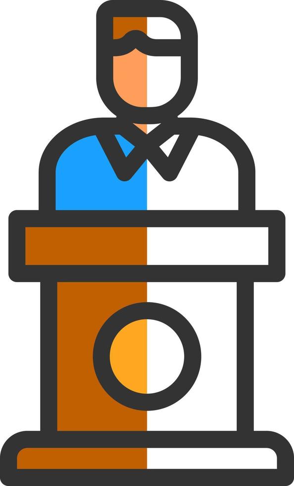 diseño de icono de vector de político