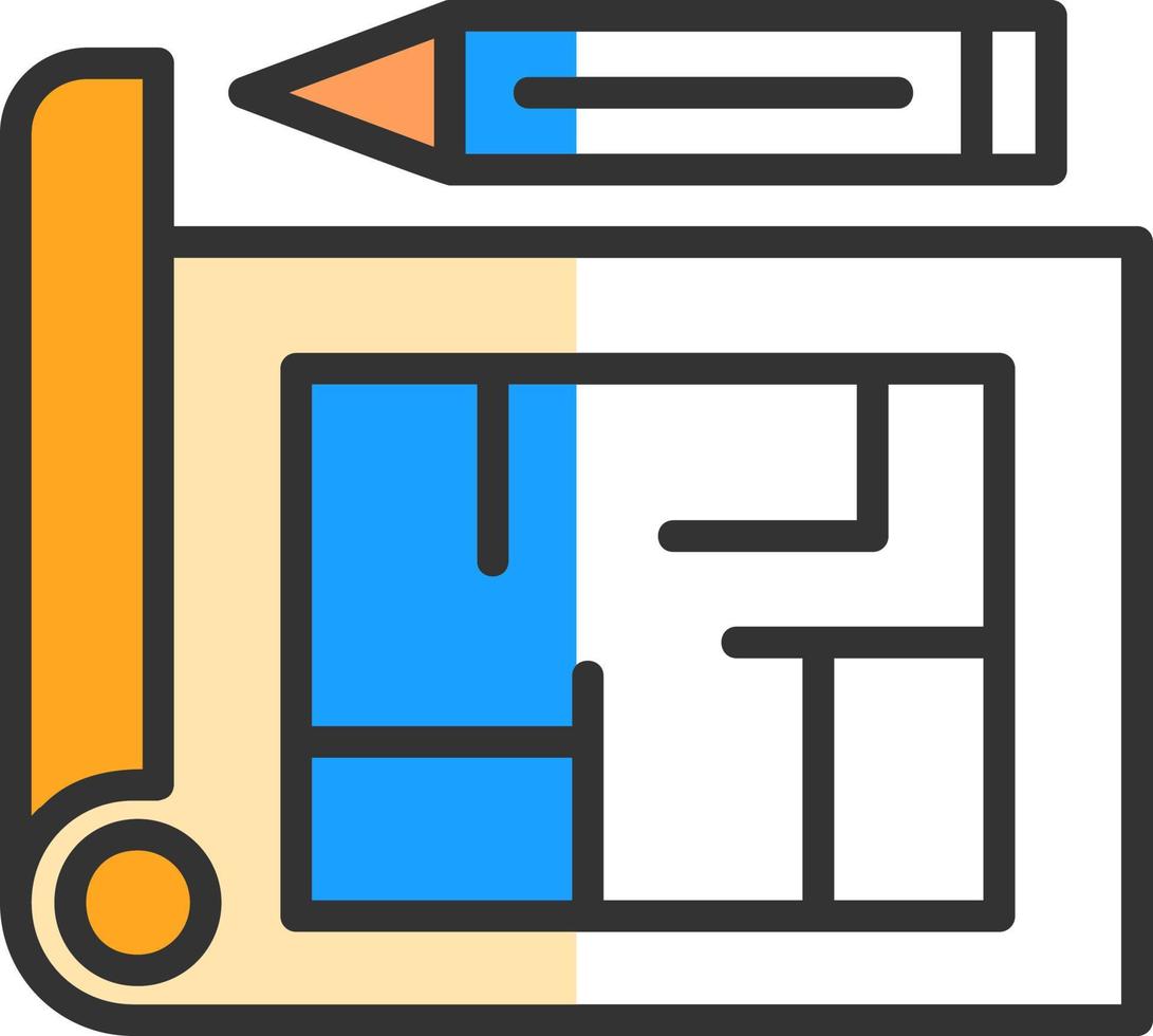 Blueprint Vector Icon Design