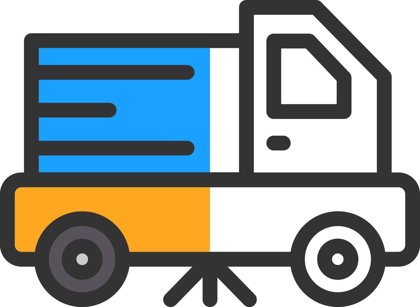 Street Sweeper Vector Icon Design