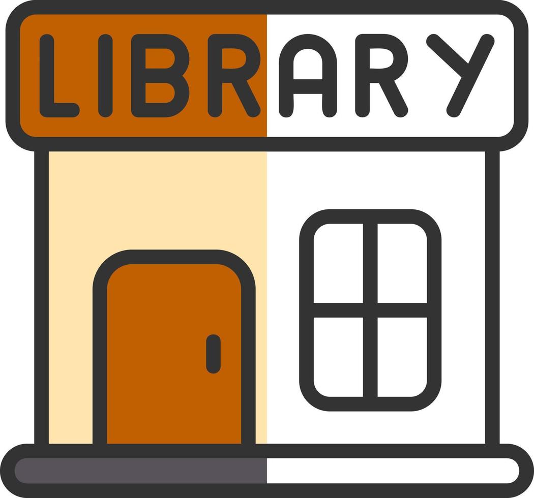 Library Vector Icon Design