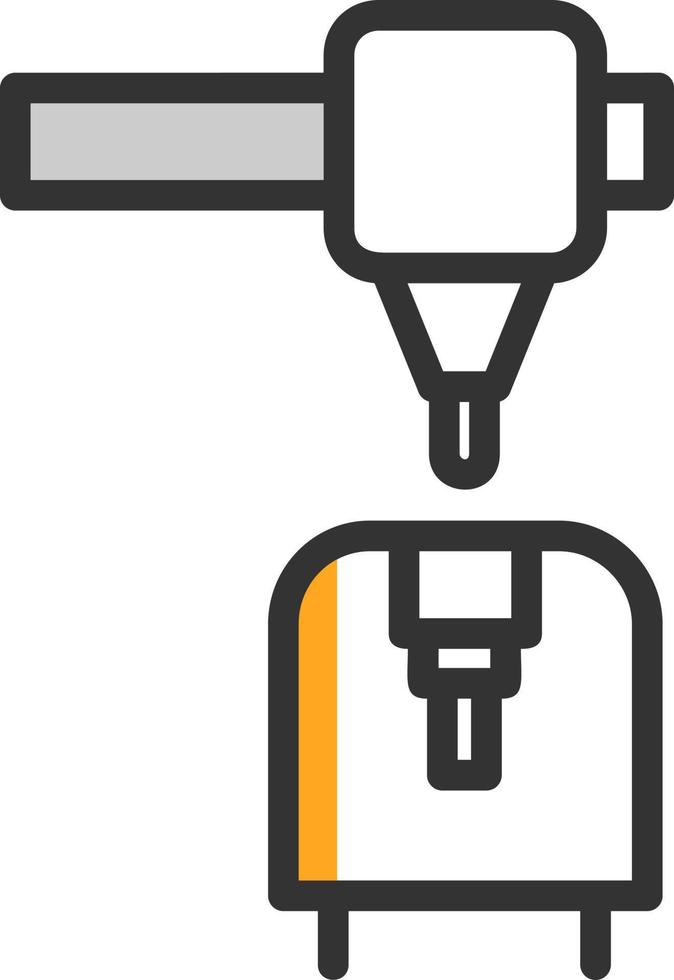 3d Printer Vector Icon Design