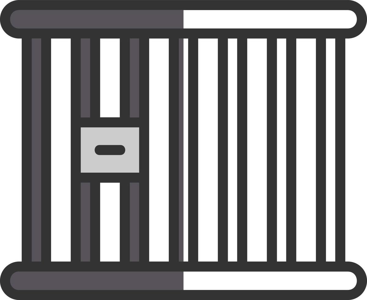 Prison Cell Vector Icon Design