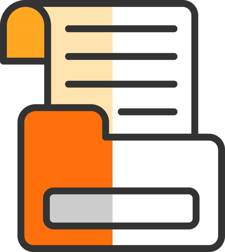 Dossier Vector Icon Design