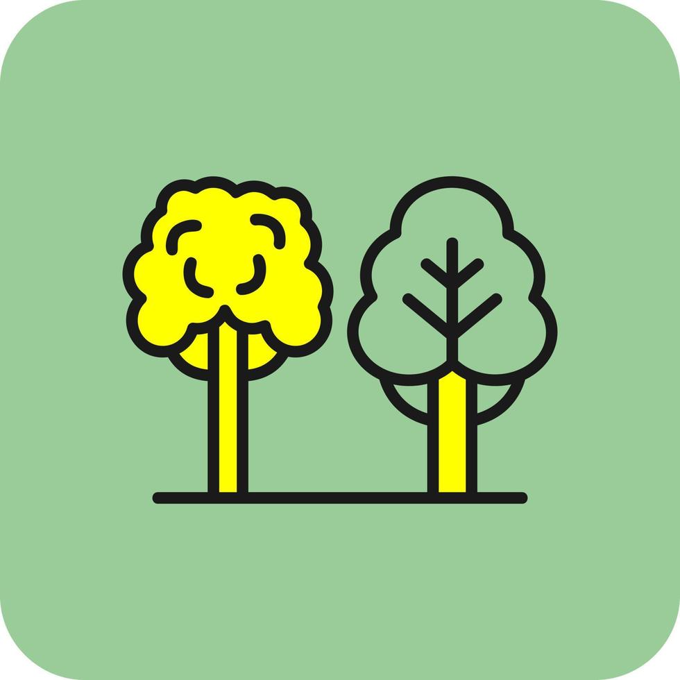 Trees Vector Icon Design