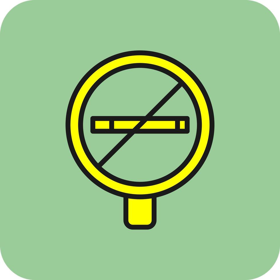 diseño de icono de vector de no fumar