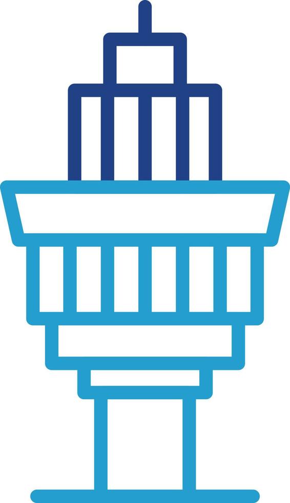 Control Tower Vector Icon Design