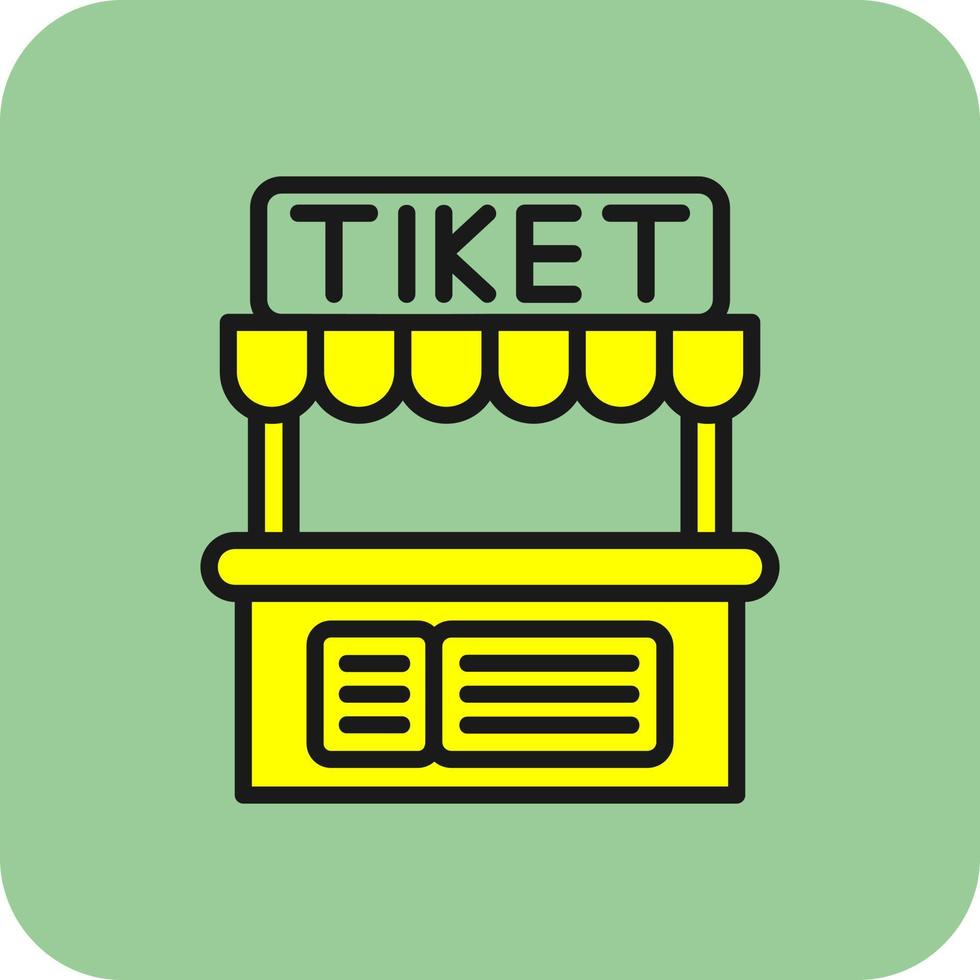 Ticket Office Vector Icon Design